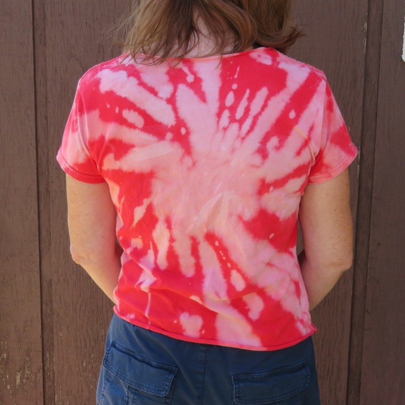 Wonder Woman Custom Bleach Crop Top sz M - Picture 4 of 6